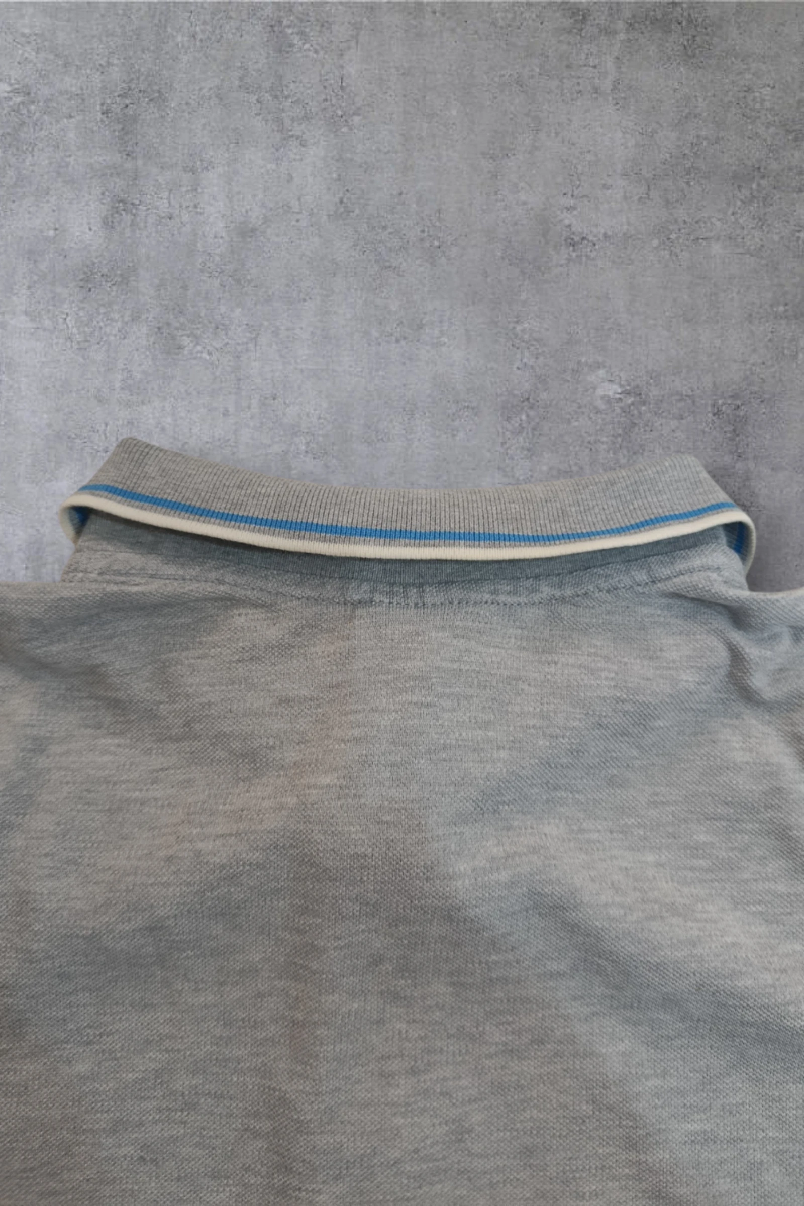 | Polo Adidas Homem | Cor Cinza Mesclada | Borda Azul | Esportivo Casual | Tamanho G | – photo 9